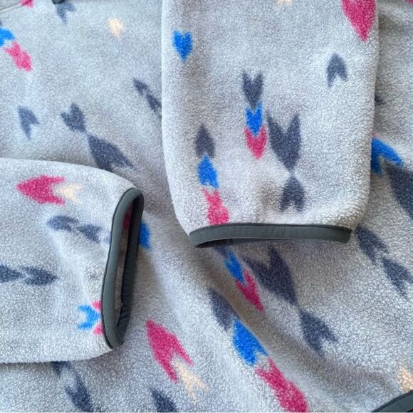 Patagonia Synchilla Wish Tails Arrow Gray Synchilla Snap -T Pullover Sz. S - Picture 6 of 12